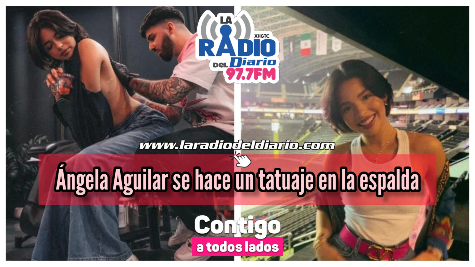 Ngela Aguilar Se Hace Un Tatuaje En La Espalda La Radio Del Diario